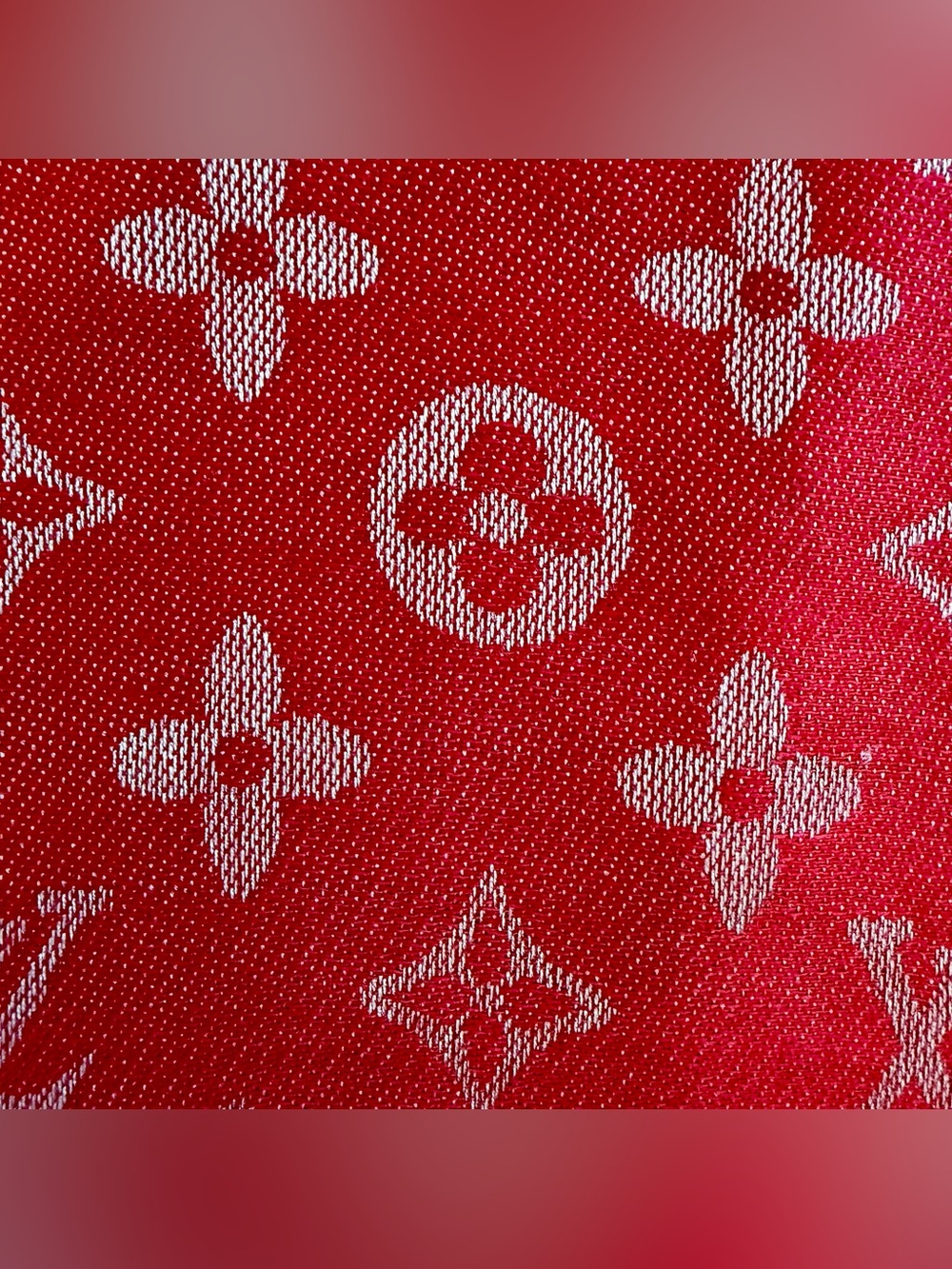 Luxury Cashmere & Silk Blend Monogram Scarf - Picture 3 of 8